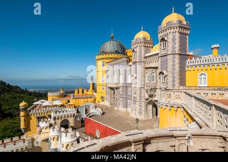 Der Palácio Nacional da Pena in Sintra, Portugal Stockfoto