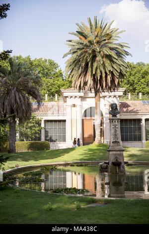 Der Pavillon in der Real Jardín Botánico de Madrid botanischer Garten, Spanien Stockfoto