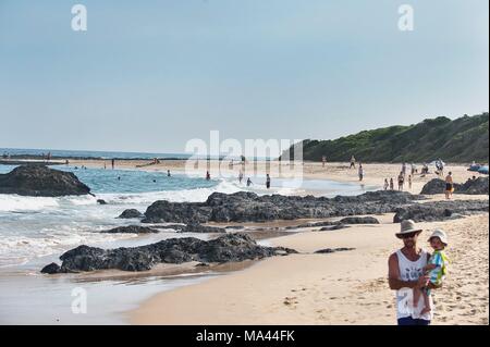 Der Strand in Nature's Valley an der Garden Route in Kapstadt, Südafrika Stockfoto