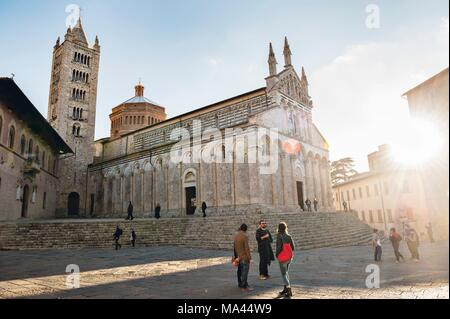 Die Kathedrale von San Cerbone in Massa Marittima, Toskana, Italien Stockfoto