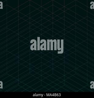 Geometrische dünne Linie schwarzen Hintergrund. Einfache Grafik drucken. Vektor Moderne minimalistische stilvolle Rankhilfe. Chaotische Grid. Trendy hipster Heilige Geometrie Stock Vektor