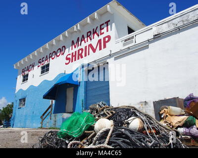 Strand Fisch & Garnelen Markt, San Carlos Island, Fort Myers, FL © katharine Andriotis Stockfoto