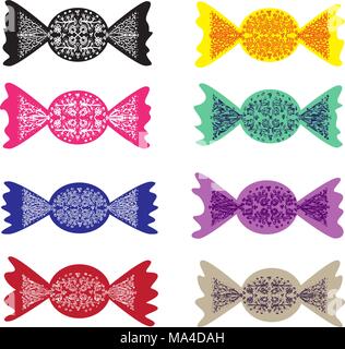 Muster Farbe Candy Collection Stock Vektor