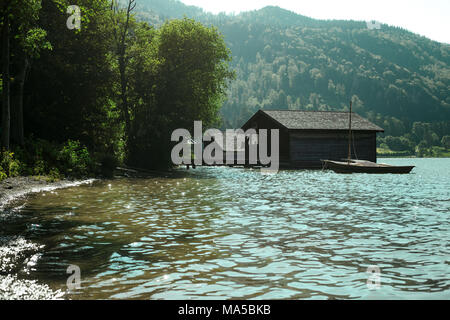 Fisherman's Hut in Fischhausen am Schliersee (See) Stockfoto