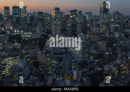 Asien, Japan, Nihon, Nippon, Tokyo, Stadt Übersicht, der Hamamatsucho Stadion, Ansicht von Tokyo World Trade Center Stockfoto