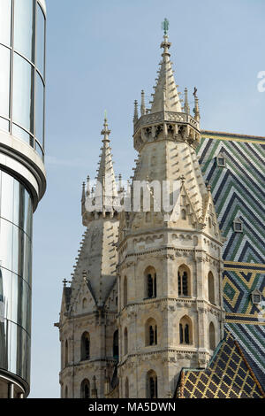 Der Stephansdom am Stephansplatz (Quadrat), Wien, Österreich Stockfoto