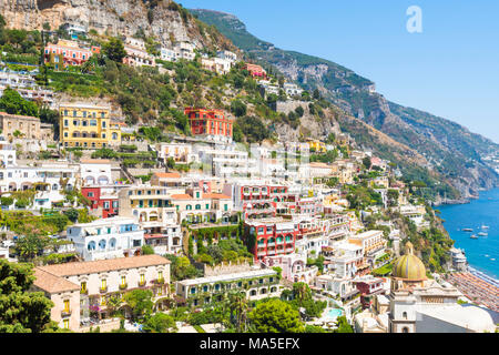 Positano, Amalfi Küste, in der Provinz Salerno, Kampanien, Italien Stockfoto