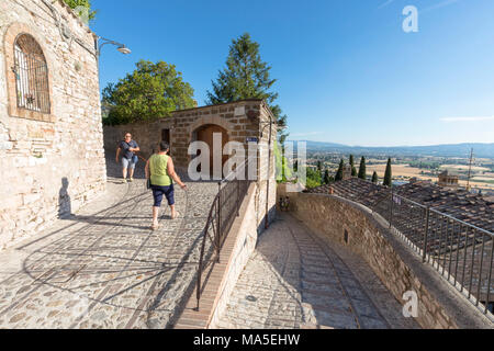 Verkürzung von Spello, Perugia, Umbrien, Italien Stockfoto