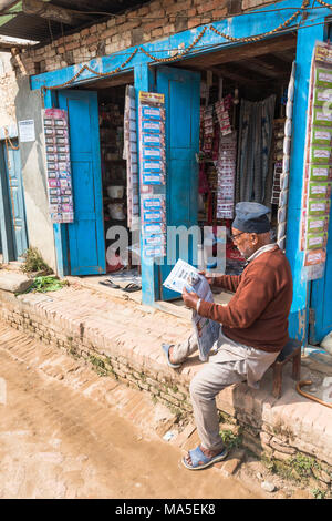 , Kathmandu, Bhaktapur, Nepal Bagmati Stockfoto