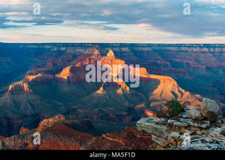 Sonnenuntergang an der Mutter Point, Grand Canyon Nationalpark, Tusayan, Arizona, USA Stockfoto