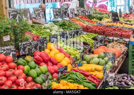 Wien, Österreich, Europa. Der Naschmarkt ist der beliebteste Markt in Wien Stockfoto