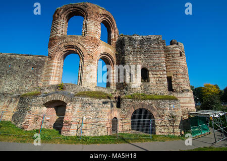 Kaiserliche Römische Badruinen in Trier UNESCO-Welterbe Blick, Trier, Mosel, Rheinland-Pfalz, Deutschland Stockfoto