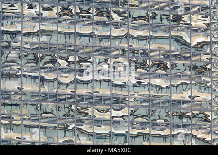 Fenster Reflexionen, Downtown Houston, Texas Stockfoto