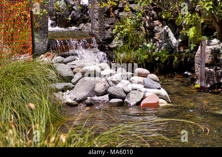 Untere Deer Creek Falls Fisch Passage Projekt. Stockfoto