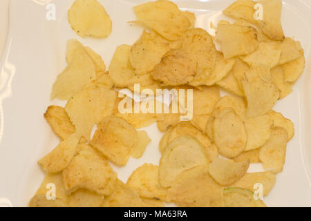 Salzige Snacks Brezeln chips Crackern. Stockfoto