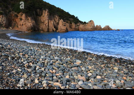 Schönen Strand im Sommer-Li Tinnari Strand - Nordküste Sardinien Stockfoto