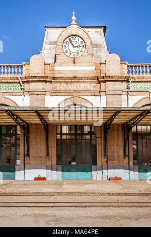 Der Bahnhof Soarano von Antananarivo, der Hauptstadt von Madagaskar Stockfoto