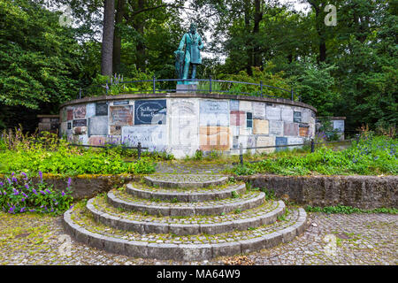 Denkmal von Friedrich Ludwig Jahn, Deutsche Gymnastik Pädagoge. Bekannt als Turnvater Jahn (bedeutet "Vater der Gymnastik' Jahn) Stockfoto