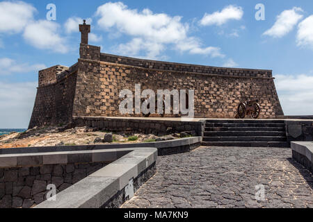 Castillo de San Gabriel arrecife Lanzarote Kanaren Spanien Stockfoto