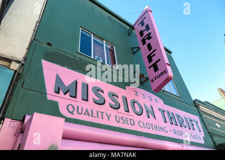Thrift Shop San Francisco Stockfoto