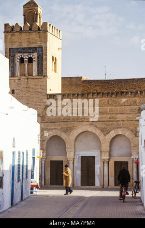 Fenster der alten Haus in Medinah, Kairouan, Tunesien Stockfoto