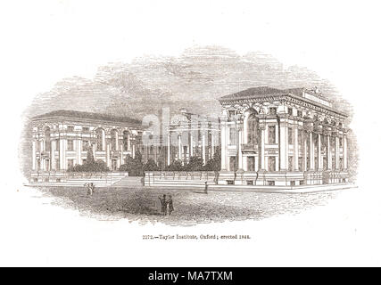 Das Ashmolean Museum und Taylor Institution, Beaumont Road, St Giles', Oxford, England, errichtet 1844 Stockfoto