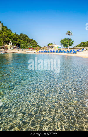 Palaiokastritsa Bucht auf der Insel Korfu in Griechenland Stockfoto