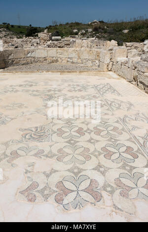 Kourion ist der spektakulärsten antiken Stätte in Zypern, zurückgehend auf Mycean Zeiten. Stockfoto