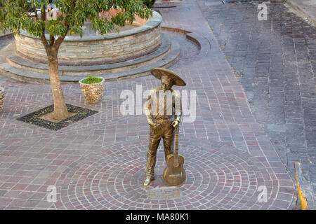 Coco inspiration, Denkmal, Jorge Negrete, 'El Charro Cantor', einem berühmten mexikanischen Sängerin, Guanajuato, Mexiko Stockfoto