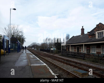 Fomer Eisenbahngebäude in Howden Railway Station, Howden, East Riding of Yorkshire, England Stockfoto