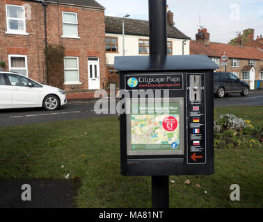 Holme on Spalding Moor Stadtplan, East Riding of Yorkshire, England, Vereinigtes Königreich Stockfoto