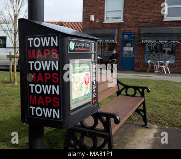 Holme on Spalding Moor Stadtplan, East Riding of Yorkshire, England, Vereinigtes Königreich Stockfoto