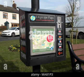 Holme on Spalding Moor Stadtplan, East Riding of Yorkshire, England, Vereinigtes Königreich Stockfoto