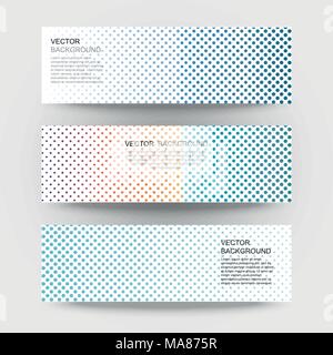 Abstrakte Rasterpunkte Hintergrund. Vektor gradient Muster. Stock Vektor