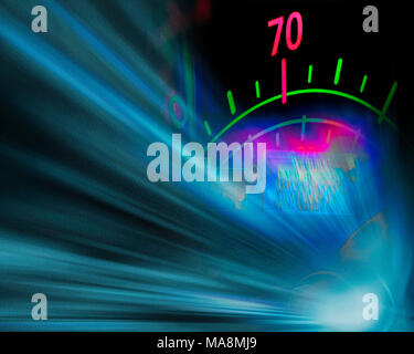 Motorisch KONZEPT: Geschwindigkeit Stockfoto