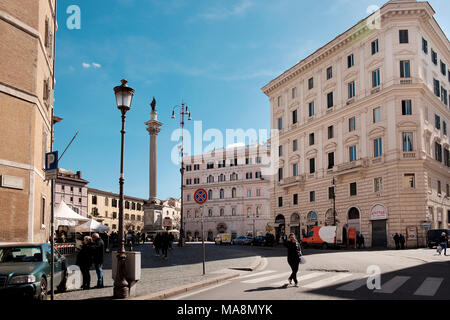 Piazza di Santa Maria Maggiore, Rom Stockfoto