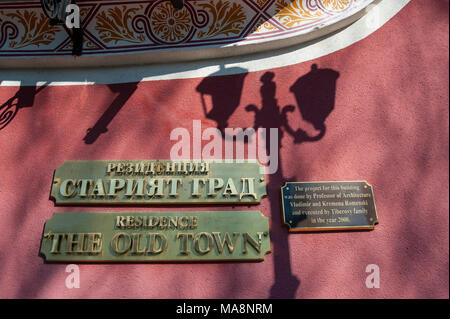 Plovdiv die Altstadt Restaurant Stockfoto