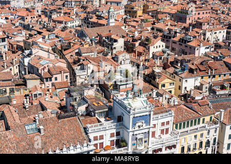 Luftaufnahme von Venedig, Hauptstadt der Region Venetien in Italien Stockfoto