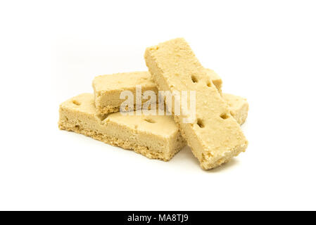 Vier Schichten der kurzen Kuchen Kekse frisch gebackene für Ostern Stockfoto