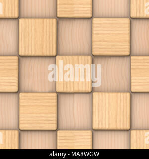 Nahtlose Holz- muster, Textur. 3D-Darstellung Stockfoto