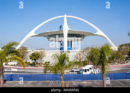 Das Thema Gebäude, Los Angeles International Airport, LAX, Los Angeles, CA Stockfoto