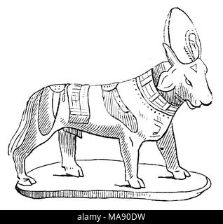 St.-Apis, die heiligen Stier von Memphis (Ägypten) aus der ägyptischen Mythologie Stockfoto