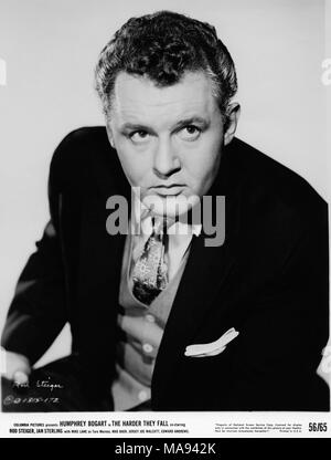 Rod Steiger, Werbung Portrait für den Film "The Harder They Fall", Columbia Pictures, 1956 Stockfoto