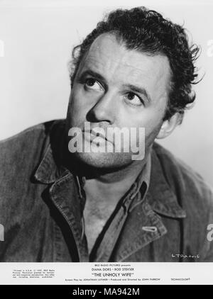 Rod Steiger, Werbung Portrait für den Film, "Die unheilige Frau', RKO Radio Pictures von Universal Pictures vertrieben, 1957 Stockfoto