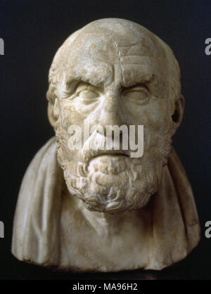 Chrysippus (280-206 v. Chr.). Griechische Stoiker Philosophen. Stoizismus Schule. Büste. Römische Kopie einer hellenistischen Büste. British Museum. London, England. Stockfoto