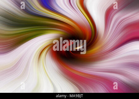 Viele wirbelnden Farben zu den cinter Stockfoto