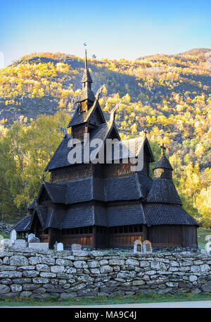 Heddal Stabkirche, Notodden, Norwegen, Skandinavien, die grösste Stabkirche in Norwegen Stockfoto