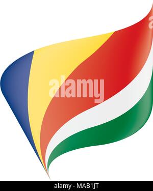 Seychellen Fahne, Vektor, Abbildung Stock Vektor