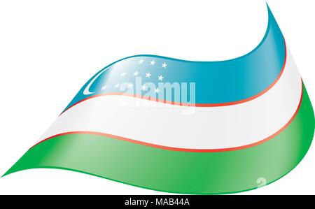 Usbekistan Flagge, Vektor, Abbildung Stock Vektor