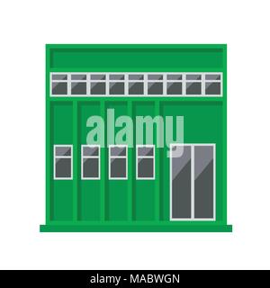 Vector green building Symbol Stock Vektor